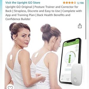 UpRight Go posture corrector with necklace. New, never used